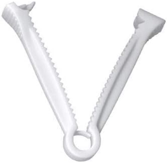 50 White Umbilical Cord Clamps for Veterinary, Home Birth, Obstetrical Kit, Midwife Emergency Birth Supply