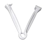 50 White Umbilical Cord Clamps for Veterinary or Home Birth Supply