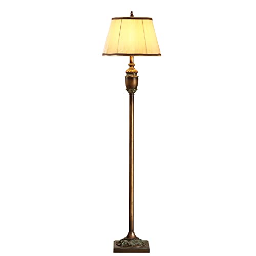Lámpara de pie tipo columna con iluminación brillante y cómodo interruptor de pedal
