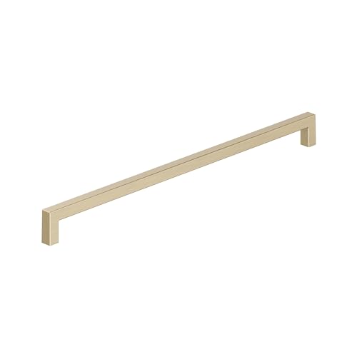Image of Amerock Monument 12-5 /8 inch (320mm) Center-to-Center Golden Champagne Cabinet Pull, BP36911BBZ