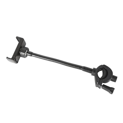 Mic Stand Phone Holder Adjustable Gooseneck Pole Smartphone Mount for Musicians Singers Drummers Guitarists