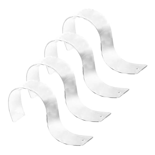 Cabilock 4pcs Acrylic Belt Stands Belt Holders for Retail Store Display Holders for Home and Store