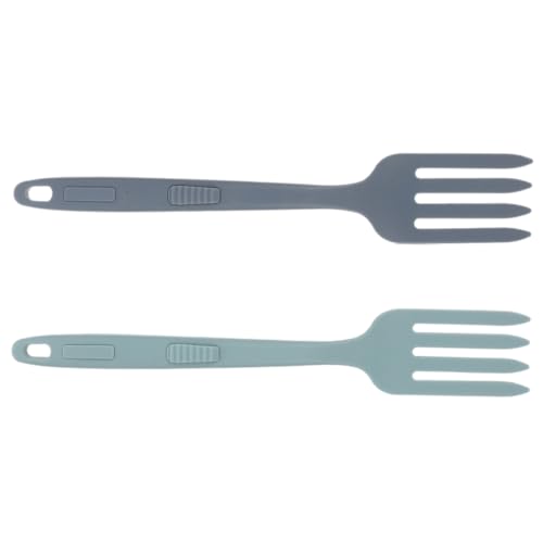 CIYODO 2 Pack Multifunctional Silicone Cooking Forks Blending Forks for Biscuits Meat Sausage More Kitchen Stir Mix Utensils