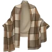 Bufanda manta reversible Timberland angora para proteger el cuello del viento