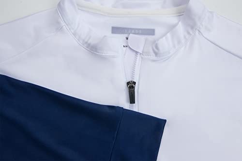 GCRFL Cycling Jersey Mens Long Sleeves Bike Jersey Biking Shirt 4 Rear Pockets Lightweight PRO Race Fit UPF 50+