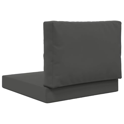 Lot de 2 coussins de canapé d'extérieur imperméables gris anthracite - 7