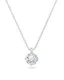 MIDDLUX Silver Necklace for Women, Jewelry for Women, Silver Jewelry, Diamond Necklaces, Silver Necklace, Crystal Necklace, Pendant Necklace