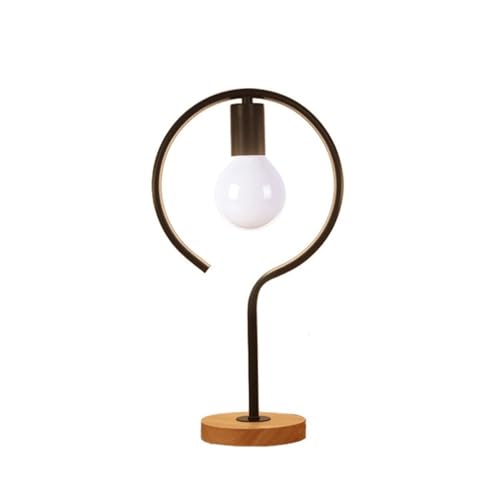 Genérico Lámpara de lectura moderna y sencilla madera clara estilo nórdico for mesita noche, ideal for dormitorio, sala estar u oficina en casa(Round)