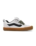 Logo tridimensionale Vans Knu Skool VN000D6ZYB21 Bianco Nero Suola Marrone (Sistema Taglie Calzature EU, Adulto, Numero, Stretta, 41)