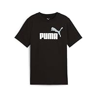 PUMA Boy's Essential Logo Tee, PUMA Black, 11-12 Years