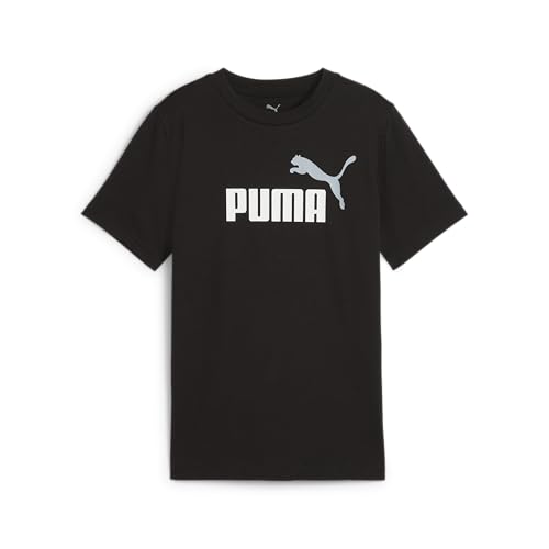 PUMA Boy's Essential Logo Tee, PUMA Black, 11-12 Years