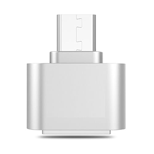 すべてのTY>pe CからUSB 2.0 OTGアダプタコネクタオスメスA。PC用ケーブル(5PCS Silvery)