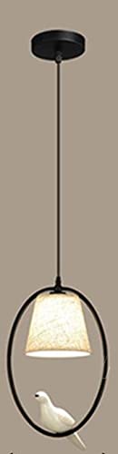 Lámpara colgante Loft vintage con diseño de pájaro y suspensión