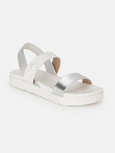 Image of Marc Loire Women Platform Heel Fashion Sandal With Slingback Strap; Casual Footwear