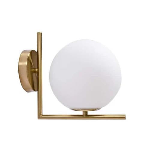 Image of Frosted Pearl Wall Light | Decorative Wall Lamp Fixture for Living Room Bedroom Dining Cafe Bar Restaurant | Modern Home Decor Lighting | Without Bulb