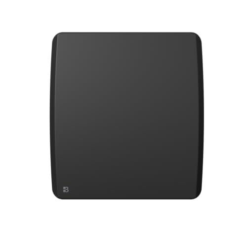 BESTHERM - Radiateur électrique fixe à inertie sèche céramique 500W ARIA horizontal noir