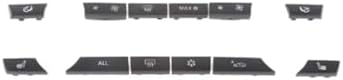 Temperature Adjustment Knob for BMW 5 7 Series F10 F01 Air Conditioning AC Control Switch Button Climate Control HVAC(1 Set in Black)