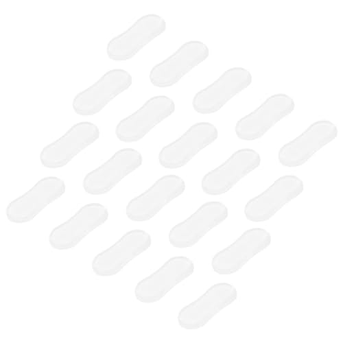 Lurrose 20 Piezas Parachoques De La Tapa Del Inodoro Aumentó Universal Baño De Entrenamiento Para Ir Al Baño Suave Almohadilla Para Inodoro Con Largo Gel De Sílice