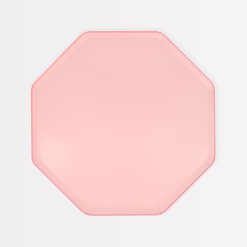Meri Meri Paper Party Plates, Pack of 8 Octagonal, Disposable Plates in a Range of Fun, Bright Colors and 2 Sizes (Side & Dinner), Versatile for All Your Events