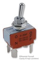 Nkk Switches Switch, Toggle, Dpst, 25A, 250Vac - S331F