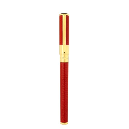 S.T. Dupont Stylo à bille de collection rouge et or, un accessoire d'écriture de luxe unisexe