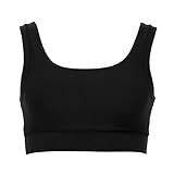 [ルシアン] ハーフトップ マジカルフィット Jr (ジュニア) 無地タイプ ガールズ ブラック