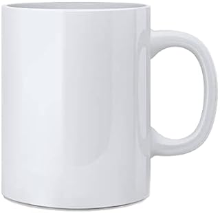 CHHAAP Glossy Finish Microwave Safe Ceramic Coffee Tea Milk Royal Plain White Mug 350ml (Pack of 1) PLW-01 Price In India