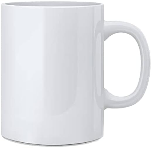 CHHAAP Glossy Finish Microwave Safe Ceramic Coffee Tea Milk Royal Plain White Mug 350ml (Pack of 1) PLW-01