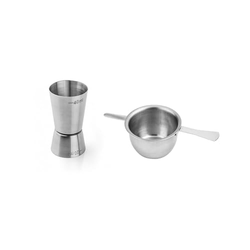 Genérico, Dosador Drinks Copo Duplo Inox 50 40 e 20ml Kit Bar