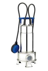 Ebara - Serie RIGHT 75 MA Einphasen-Tauchmotorpumpe für Abwasser in AISI 304 mit Schwimmer.