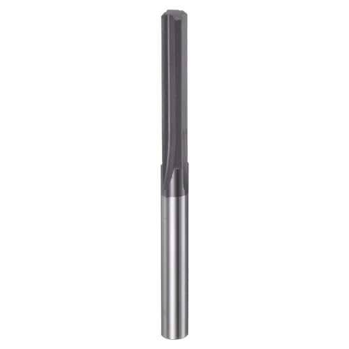 Image of sourcing map Carbide Chucking Reamer 0.165"(4.191mm) Dia Straight Flute Straight Shank Machine Reamer Tool for Metal and Lathes CNC Machining Centers, Black