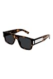SAINT LAURENT SL 659 HAVANA-CRYSTAL-BLACK 55 HOMME