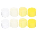 Tofficu Luftschlangen Partydeko aus Strapazierfähigem Krepppapier 8 Stück Gelbe Papiergirlanden für Geburtstagsfeiern und Familienfeste