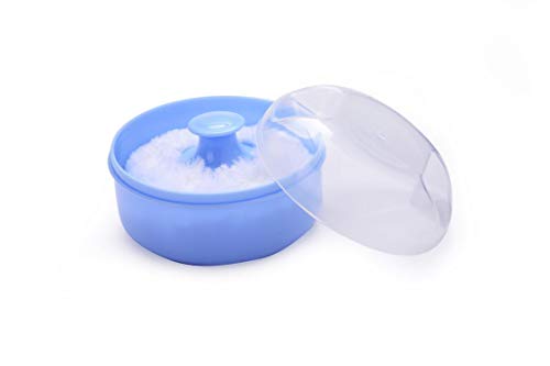 AKDSteel — Caixa de esponja confortável para rosto de bebê com talco rosa para casa