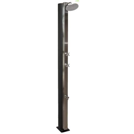CRM Douche de Piscine Solaire, Douche extérieure 40L avec rince Pieds, Coloris au Choix - Orange