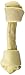 All-Natural Buffalo Rawhide Bones - 1 Extra Large Bone