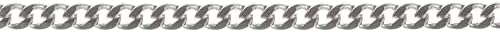GENUINE SOLID 925 STERLING SILVER FINE CURB CHAIN NECKLACE - 0.8mm Guage - 16inch - CD025