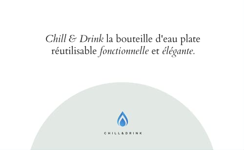 CHILL & DRINK – Gourde design en acier inoxydable CHILL & DRINK – Gourde design en acier inoxydable