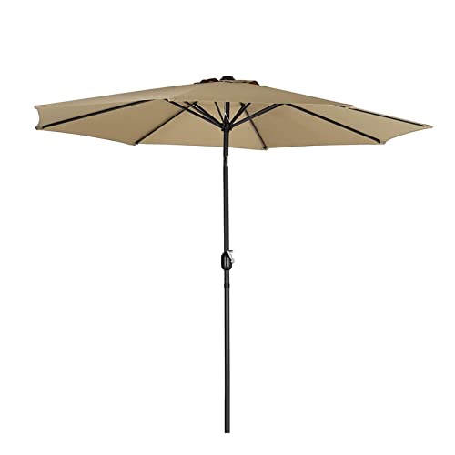 Parasol inclinable beige CLSDRZC pour éliminer la chaleur étouffante sur votre balcon