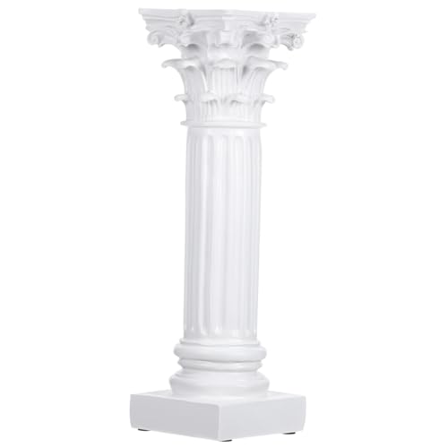 TOYANDONA Roman Column Candle Holder Decorative Pillar Stand for Home Decor Elegant Compact Greek Style Candlestick for Party Wedding Living and Table Accent