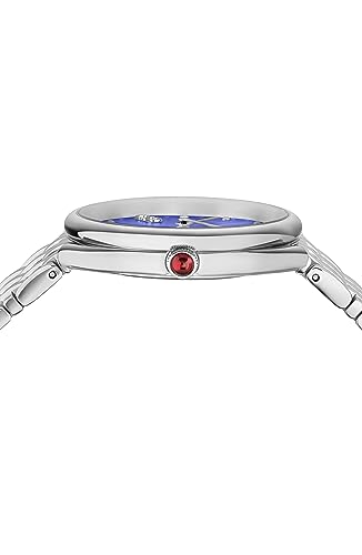 Cuir Collection Luxury Womens Watch Timepieces with a Silver Bracelet Featuring a Stainless Steel Case and a Purple Dial2