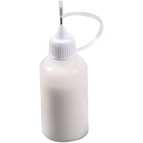 U-M Empty Glue Bottle 30ml with Needle Precision Tip Applicator Bottle for Paper Quilling DIY Craft Useful Cover