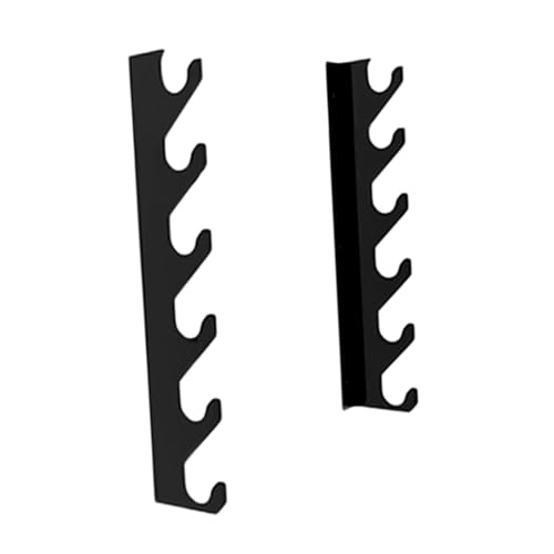 Tdoutop Soporte de Pared para Barras, Estante de Almacenamiento Horizontal para Barras Y Mancuernas, Acero, Diseño Estable, Resistente a Los Arañazos, 6 barras