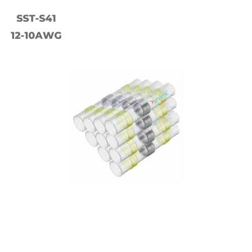 Image of Durvient.com Heat Shrinking Sleeve with Solder Ring For Electrical Wiring Insulation Waterproof Electrical Insulation (Wire Gauge 12-10, Pack of 10)