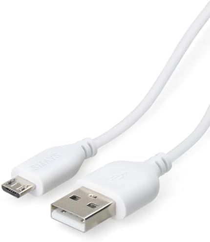 Smays Amazon Kindle Replacement USB Cable, White (Works with Kindle Fire, Touch, Keyboard, DX, and Kindle) (White)