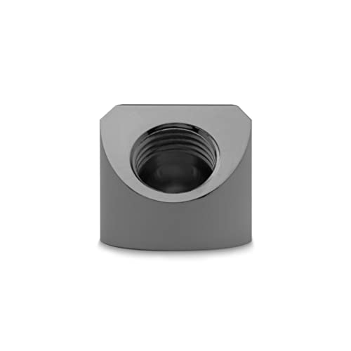 Adaptador de 45 grados EK-Quantum Torque con doble rosca hembra y acabado Black Nickel 3