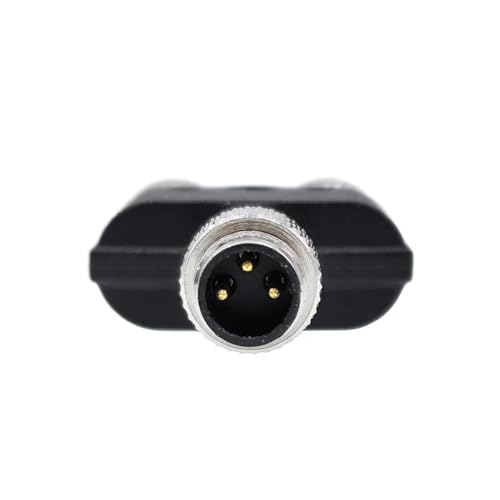 Conector M8 de 3 pines macho a hembra tipo enchufe de conversión de 3 vías 7