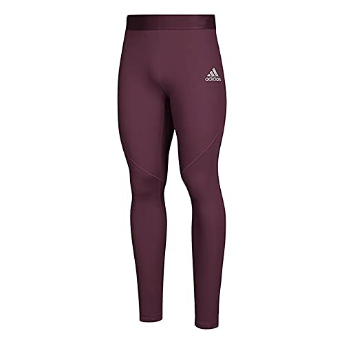 Image of adidas Men's Mid Rise Alphaskin Long Slim Fit Tight Training Pants