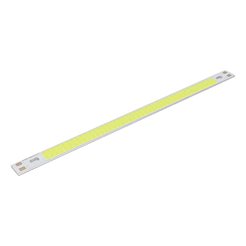 Acouto Chip de Luz LED COB de 10 W 3000?6500 K 12?14 V Fuente de Luz en Forma de Tira Alto Brillo 200x10 Mm Blanco Puro y Vista sin Calor de Aluminio COB de una Sola Cara Con Chip Suave de Sustrato