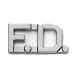 FD F.D. FIRE DEPARTMENT FIREFIGHTER Collar Brass Insignia Pins NICKEL 1/2" (Pair !!)